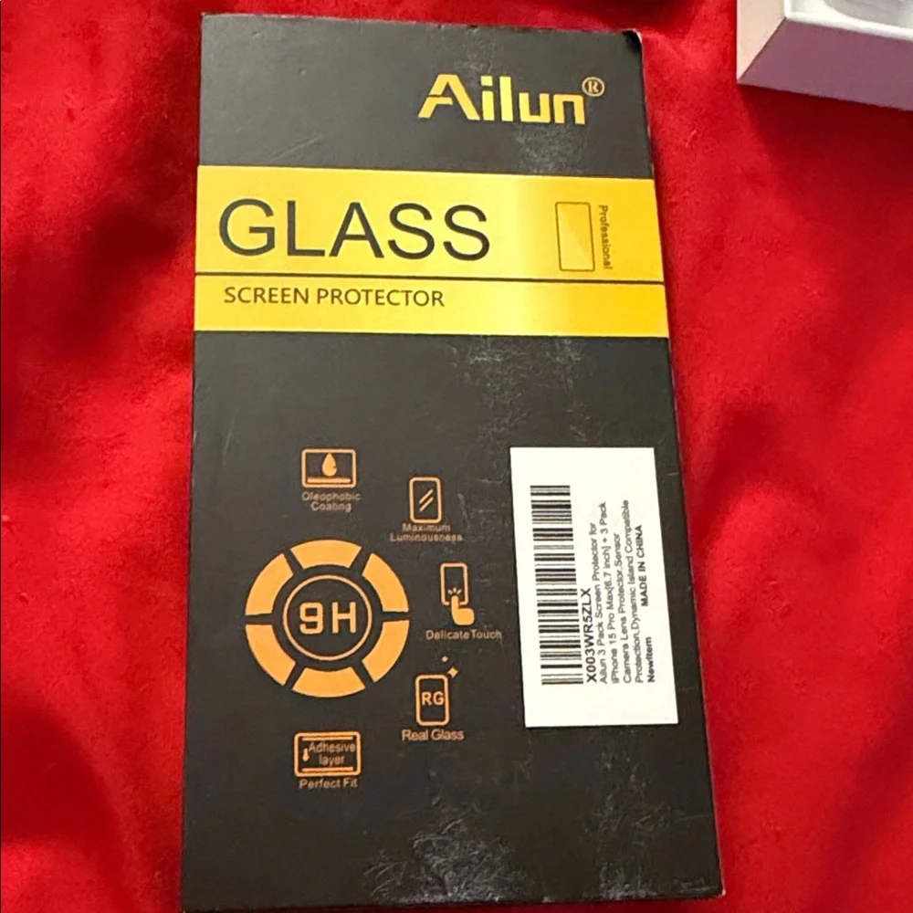Ailun Black and Orange Screen Protector Pack